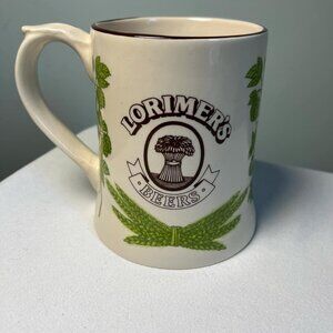 Lorimer's Beer Stein Mug 14oz ceramic Vintage Brew Dude